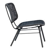 Bartel Black Powder Coated Finish Outdoor Occasional Chair
